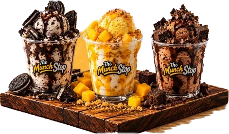 Ice Cream Sundaes at The Munch Stop